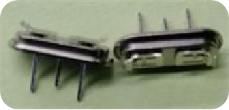 Crystal resonator base